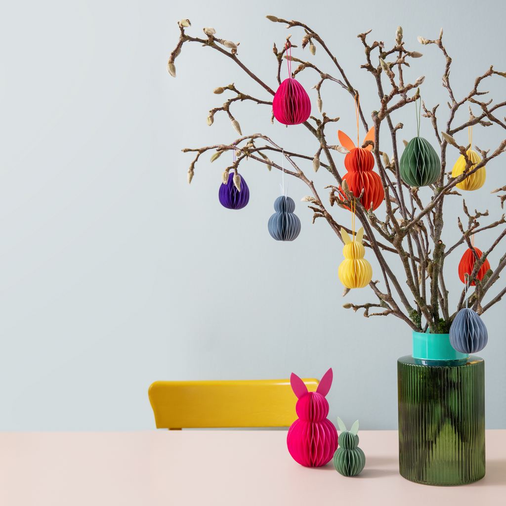 Tree ornaments Oval No. 2, set of 6