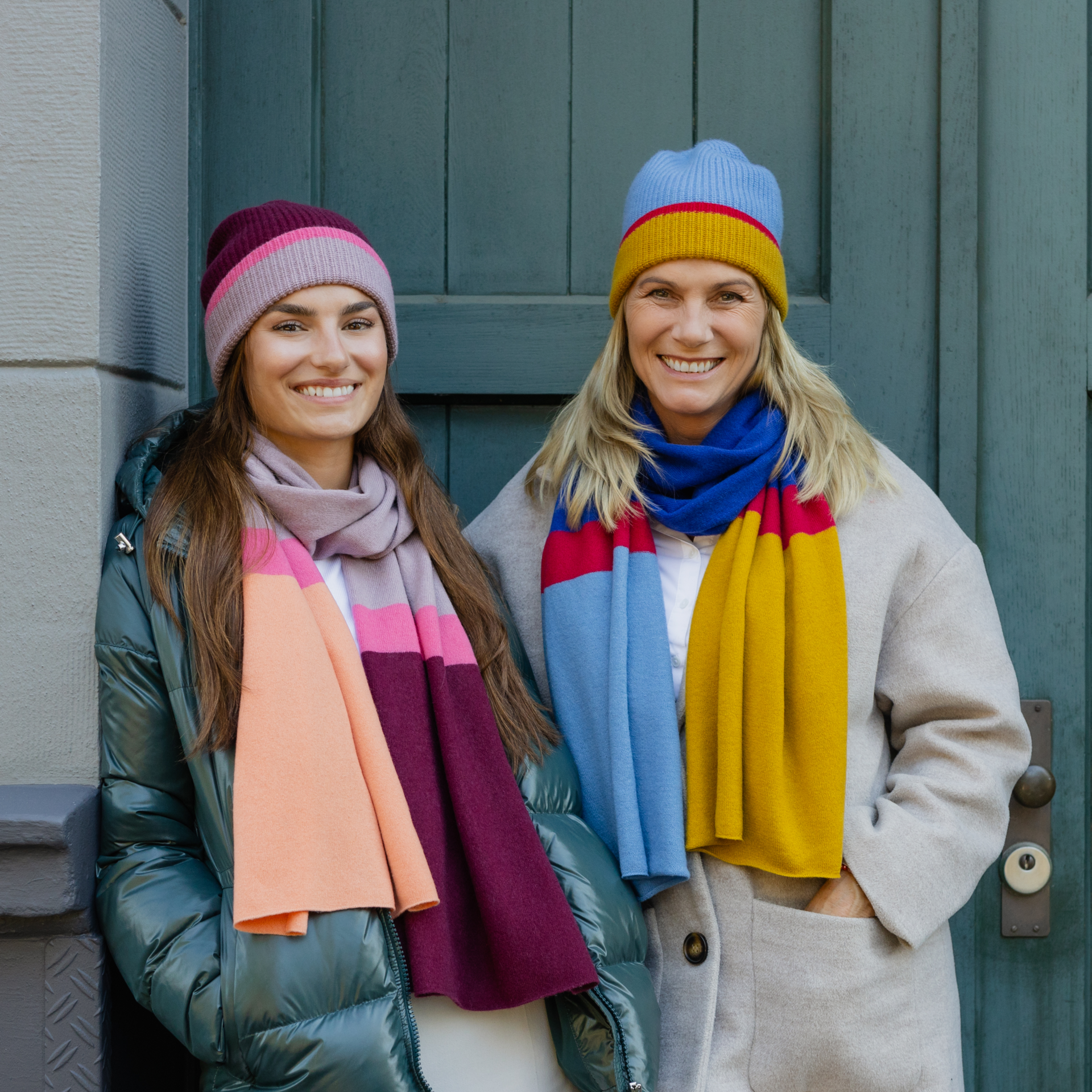 Wool and cashmere scarf 'Reto'